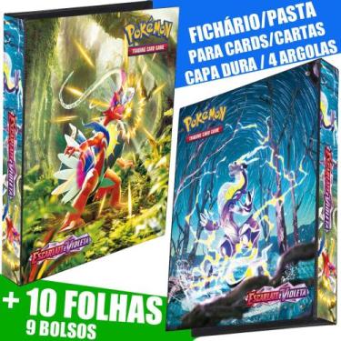 Imagem de Pasta Fichário Álbum Cartas Cards Pokémon Escarlate Violeta Koraidon M