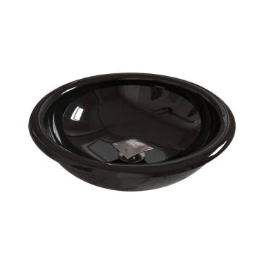 Imagem de Kit Cuba Apoio Ou Sobrepor Lume Com Válvula Click Quadrada Preto Brilho