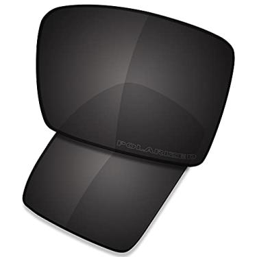 Imagem de Lentes de reposição premium para óculos Oakley Eyepatch 1/2 OO9136, High Defense - Carbon Black Polarized, One Size