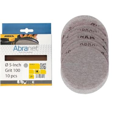 Imagem de Mirka 9A-232-100RP 10 peças. Discos de Abranet de 12,7 cm (5 polegadas) P 100 grãos
