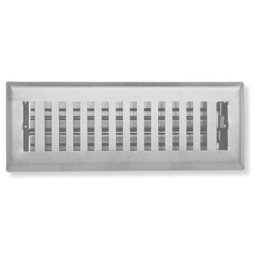 Imagem de Sierra Grates Registro de piso de aço de design contemporâneo de 5 cm x 25 cm com acabamento cinza granito para piso l - Capas decorativas de ventilação - Registro de piso 5 cm x 25 cm