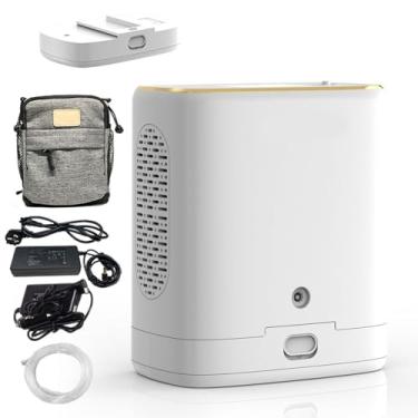 Imagem de PortáTil De MáQuina De Ox, Concentrador PortáTil, Mini Gerador, Equipamento DoméStico Ox,93% ± 3% Uso En Carro E Viagens,Com Bateria 5000/10000mah