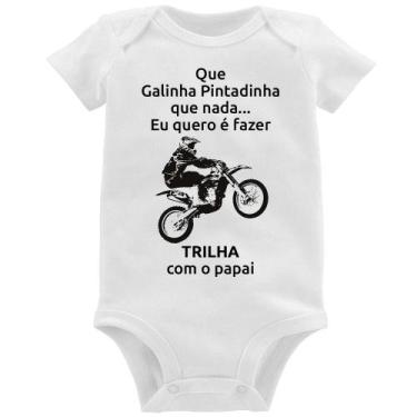 Imagem de Body Bebê Trilha com o papai - Foca na Moda, Branco, M