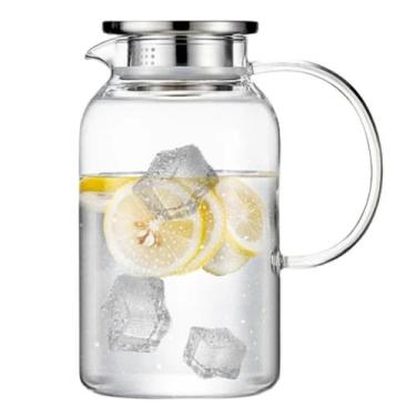 Imagem de Jarra de Vidro Borossilicato Resistente Com Tampa Inox 1,8l - Cozy