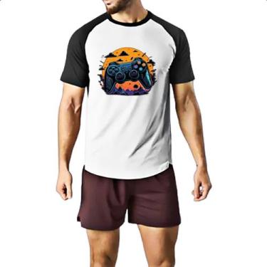 Imagem de Camiseta Raglan XBox Controle Sunset - Alearts, GG