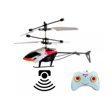 Imagem de Brinquedo Helicóptero drone de Controle Remoto Recarregável - TOYS