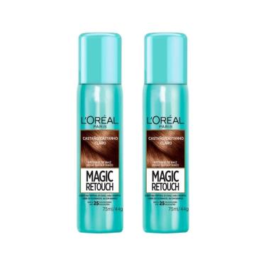 Imagem de Coloraçao Loreal Magic Retouch 75Ml Spray Castanho Claro-2Un