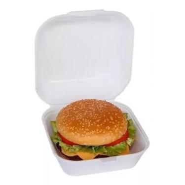 Imagem de Hamburgueira Lanche 01 de Isopor com 100 Unidades - Bom Apetite