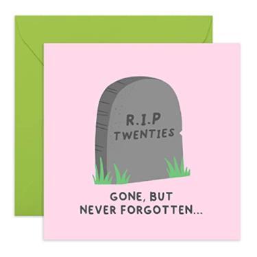 Imagem de 30th Birthday Card - 'RIP Twenties' - Funny Birthday Cards for Women Men Age 30 Thirty - Daughter Granddaughter - Him Her - 30 Year Old - Comes With Stickers - By Central 23Q