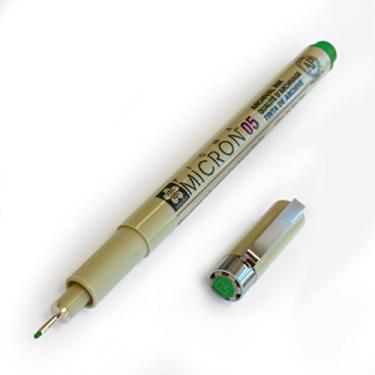 Imagem de Sakura Pigma Micron – Afinadores de pigmento – 0,5 mm – Verde [Pacote com 3]