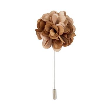 Imagem de Knighthood Broche de lapela para homens terno bege e marrom broche de lapela