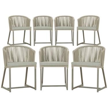 Imagem de 6 Cadeiras de Jantar Área Noronha em Alumínio