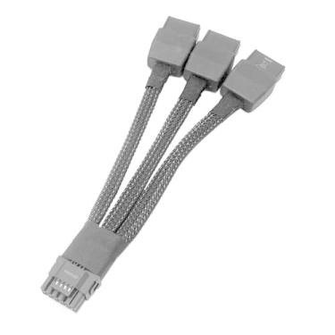 Imagem de Zahara 16 AWG PCI-e 16 pinos (12+4) macho para PCIE 3x8(pino) (6+2) fêmea Express Graphics Card Cabos de fonte de alimentação de substituição para RTX4090 RTX4080 12VHPWR cabo mais espesso 15 cm (15.0