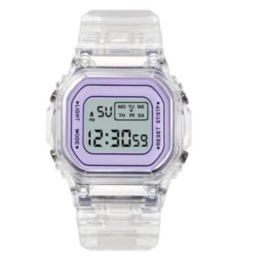 Imagem de Relógio Feminino Digital Colorido Blogueira Hype Tendência