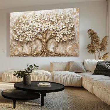 Imagem de Quadro decorativo árvore da vida fundo com textura - MeMoldura, Chassi