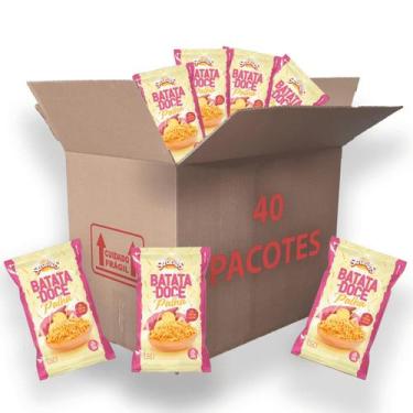 Imagem de Batata Doce Palha Com Sal Sertanitos Natural 50g - 40 pacotes
