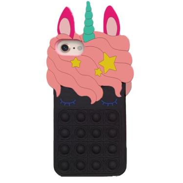 Imagem de Asgens Capa Fidget Pop para iPhone 6/6S/7/8/SE 2020, linda capa de telefone macia de silicone para Apple 6/6S/7/8/SE 2020 4,7 polegadas