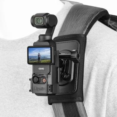 Imagem de BRDRC Suporte de mochila com bolso 3, suporte de alça de ombro com adaptador de expansão para DJI Osmo Pocket 3 Creator Combo Acessórios