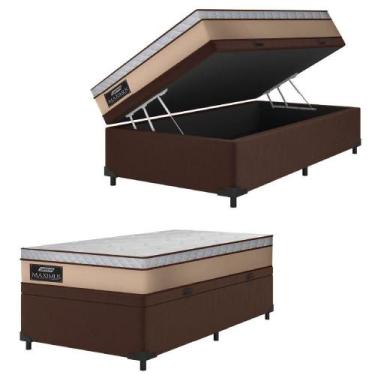 Imagem de Cama Box Baú Solteiro Gazin Colchão Molas Ensacadas Maximus - GAZIN CO