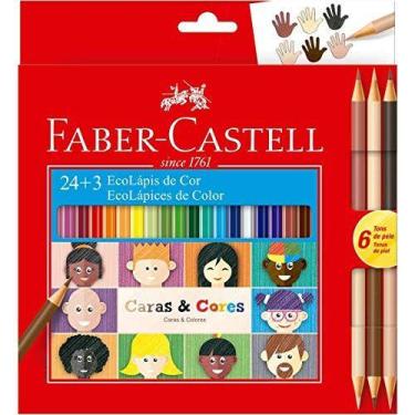 Imagem de Lapis De Cor Sextavado Caras E Cores 24Cores + 3Cores - FABER-CASTELL