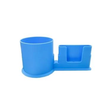 Imagem de Suporte de copo para prancha de remo, suporte de telefone de caiaque para acessórios de prancha de remo, pranchas de surf, canoas e caiaque (azul)