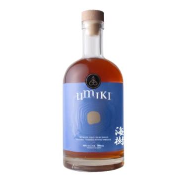 Imagem de Whisky Umiki Japonês Blend Sem Filtragem Finalizado Barris de Pinheiro Notas frescas e Persistente 750ml Teor 46%