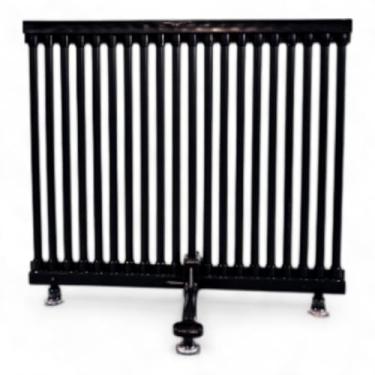 Imagem de Grade Protetora Pet em PVC com Pés e Ventosas Para Portas de Correr de Vidro Fixação Reforçada para Cães e Gatos Fácil Instalação (Preto | 80cm de Altura, 75cm de Comprimento)