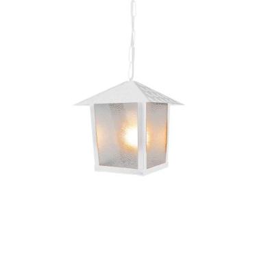 Imagem de Lustre Pendente Blumenau Colonial Nina Quadrado Vidro Pontilhado E27 B