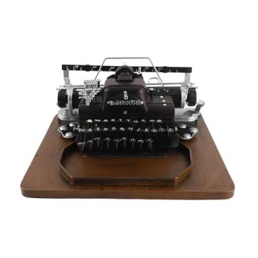 Imagem de Modelo de máquina de escrever vintage Modelo de ferro artístico artístico Prop decorativo para o escritório do escritório em casa Material de ferro presente 11,2 x 9,8 x 5