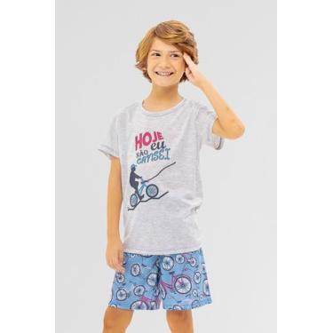Imagem de Pijama Infantil Malha Bike - Praqnome, Mescla, 04