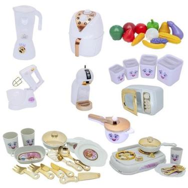 Imagem de Kit Cozinha Princesa Air Fryer Fogão Cooktop Microondas 35Pç - Altimar