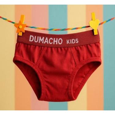 Imagem de Cueca Infantil Slip C 100% Algodão Kit 8 Peças Cores Variadas - Nalu_k