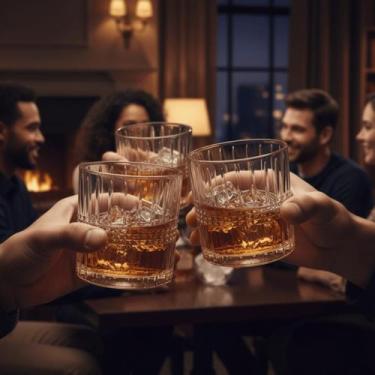 Imagem de Jogo De Copos De Vidro Para Whisk 6 Peças Haus Concept Viena - Brinox