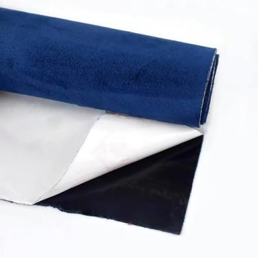 Imagem de Tecido De Camurça Autoadesivo 1 Peça - Reutilizável, Fácil De Cortar Para Painel De Porta De Carro, Projetos "faça Você Mesmo", 18 Cores E 7 Tamanhos (20x30cm-100x145cm)(RoyalBlue,40x145cm)