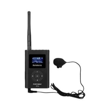 Imagem de Transmissor FM Portátil Sem Fio Retekess FT11 0.3W MP3 Para Igreja, Ca