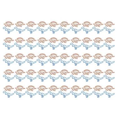 Imagem de 100 Peças Clipes de Papel Em Forma de Dinossauro Clipes de Papel Clipe de Metal Escola Clipe Engraçado Com Caixa de Armazenamento para Material Escolar Organizador de Documentos