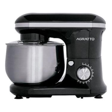 Imagem de Batedeira Planetária Supremma Preta 5 Litros 700W Agratto, 110V