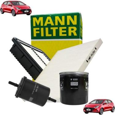 Imagem de Kit revisão Filtro Ar Cabine Combustível Óleo Hb20 2012 A 2022 / Hb20 