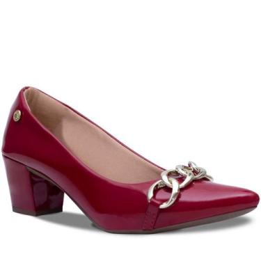 Imagem de Sapato Feminino Scarpin Corrente Salto Baixo AF2.05 A - Takata, 37, Ve