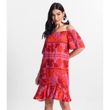 Imagem de Vestido Ciganinha Infinita Cor Vermelho, G, Vermelho