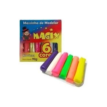 Imagem de Massinha de modelar com 6 cores 90g - MAGIX