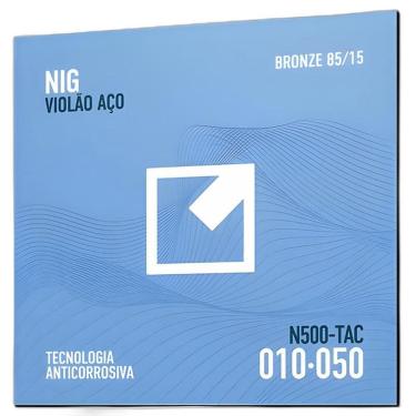 Imagem de Encordoamento Nig Violao Aco/Bronze-.010/.050-6 Cordas N500-Tac