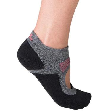 Imagem de Meia Sapatilha Pilates Bicolor Lupo - Ref. 3286-002, Cinza chumbo, 830