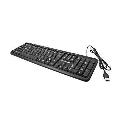 Imagem de Teclado Preto Usb 2.0 Ergonômico Com Fio 1M Nacional