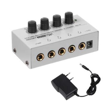 Imagem de Amplificador de Fone de Ouvido Estéreo Ultracompacto - 4 Canais com Co