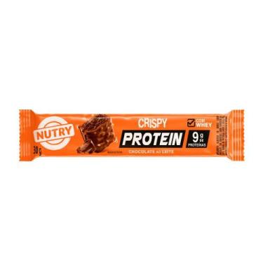Imagem de Barra de Proteína Nutry Crispy Protein com 9g de Proteínas Sabor Choco