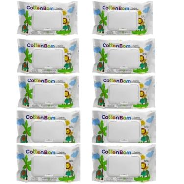 Imagem de Lenços Umedecidos Toalhas Suaves 1 a 10 Pacotes Hipoalergênico Macio e Resistente (10 Pacotes)