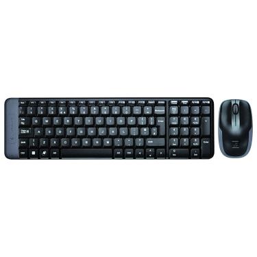 Imagem de Teclado E Mouse Wireless Logitech Mk220 Usb Preto Sem Fio