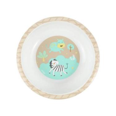 Imagem de Tigela Bowl Infantil Clingo Plástico Estampa Safari