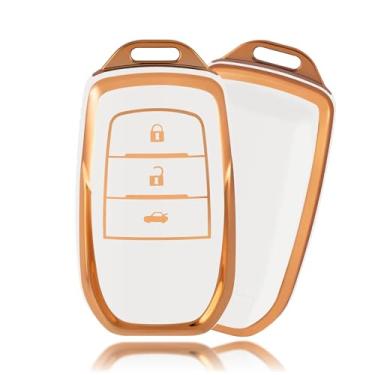 Imagem de Capa de chave de carro TPU para Toyota Prius Camry Corolla C-HR CHR RAV4 Prado Izoa Levin Avalon 2018 2019 2020 capa de zinco